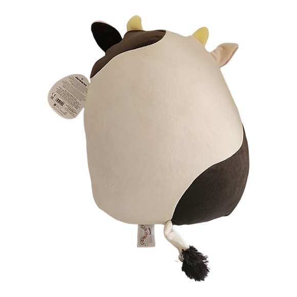 NWT Squishmallows 14" Connor the Cow With Flower Plush Easter Exclusive - Picture 3 of 4